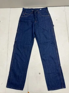 Red Kap PD80PW5 Blue Straight Leg Denim Carpenter Work Jeans Mens size 32/34 - Picture 1 of 7