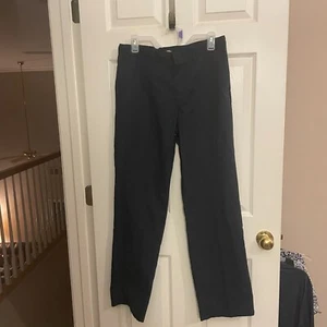 Dickies Boys Flat Front Navy Slim Straight Leg Uniform Pants Size: 20 - Picture 1 of 6