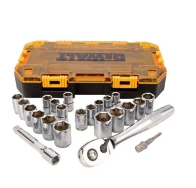 Dewalt 1/2 Box Alatchet Wrench Socket Set Handle 23 PCS DWMT73813 - Image 1 of 2