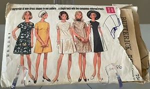 VINTAGE 1960's BUTTERICK #5086 LADIES DRESS SIZE 14 BUST 36 - Picture 1 of 2