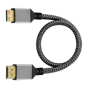 Mini HDMI To HDMI Cable High Speed Cord 3D 4K/60Hz 1080p For HDTV Camera Monitor - Imagen 1 de 11