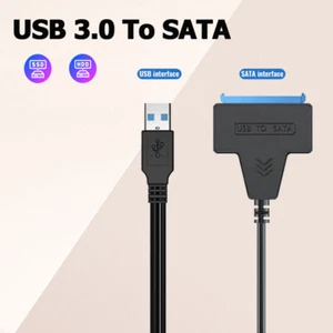 USB 3.0 to SATA III Hard Drive Adapter Cable SSD UASP SATA HDD to USB 3.0 2.5" - Afbeelding 1 van 12