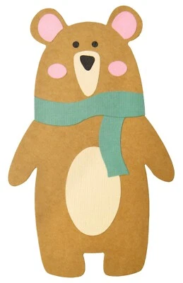Sizzix Bigz Scandi Bear die #664463 Retail $22.99 designer Laura Kate - Image 1 of 4