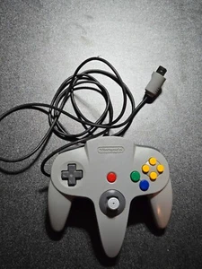 Nintendo 64 Controller NUS-005 Official N64 OEM TESTED Gray Tight Stick - Picture 1 of 3