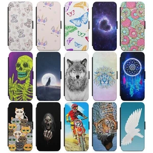 MAGNETIC WALLET FLIP PHONE CASE COVER FOR SAMSUNG A51 S7 S8 S9 S10 S10E S20 S21 - Imagen 1 de 18