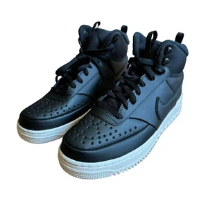 Nike Court Vision Mid Winter Sneakers Men’s 9.5 Black /Phantom Shoes DR7882-002 - Picture 1 of 15