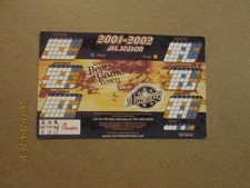 AHL Norfolk Admirals 2001-2002 Hockey Magnet Schedule