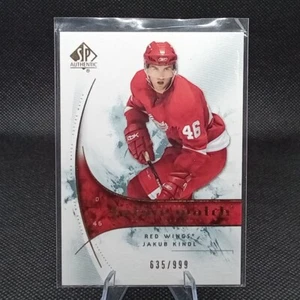 2009-10 SP Authentic #193 Jakub Kindl Future Watch RC Rookie /999 Card TW - Picture 1 of 2