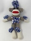 University Of Kentucky U Of K Sock Monkey Plush Stuffed Animal Ncaa Cheerleading
