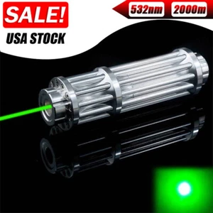 Green Laser Pointer Pen Visible Beam Light Zoom Focus Lazer for Indoor Outdoor - Picture 1 of 14