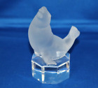 Goebel Germany Crystal Frosted Art Glass Sea Lion Seal Sculpture Figurine