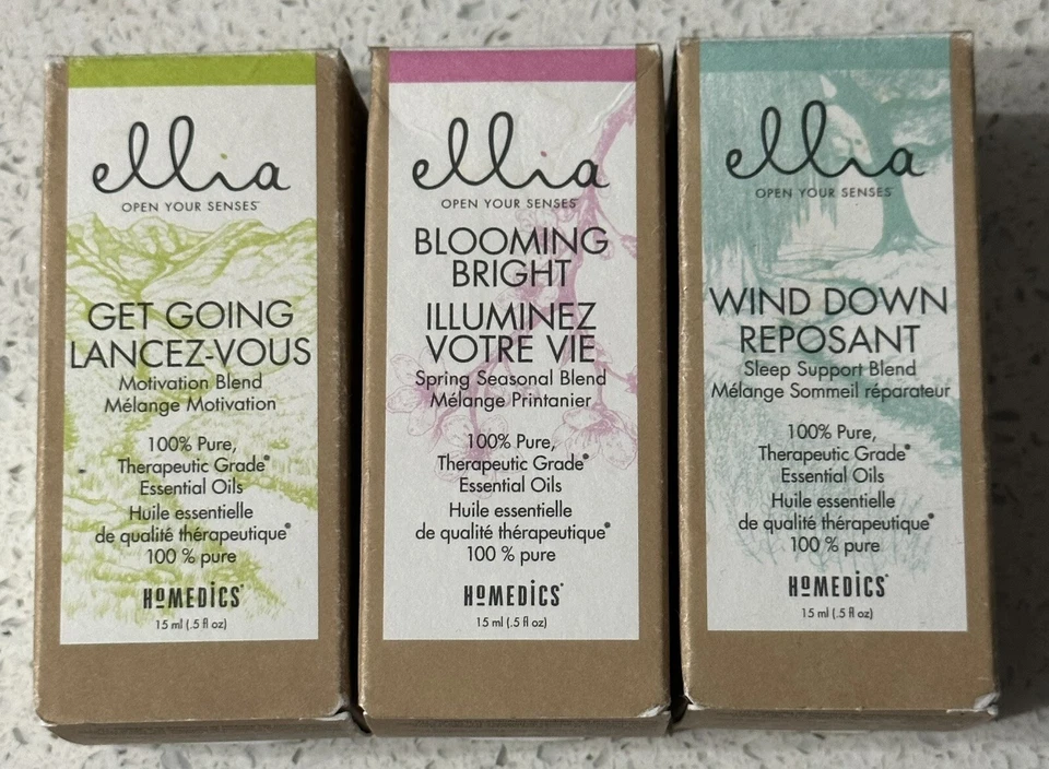 Aceite esencial de grado terapéutico HoMEDICS ellia Lancez-Vous 0,5 oz variedad de 3 Foto 1 de 1