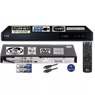 LG DP542H MULTI REGION ALL REGION FREE DVD Player Inc Region 1+ FREE HDMI CABLE • 54.90£