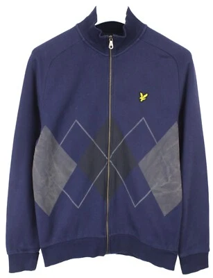 LYLE & SCOTT ML1615V Sudadera Para Hombre MEDIANA Cremallera Completa Estampado Cuello Alto Foto 1 de 4