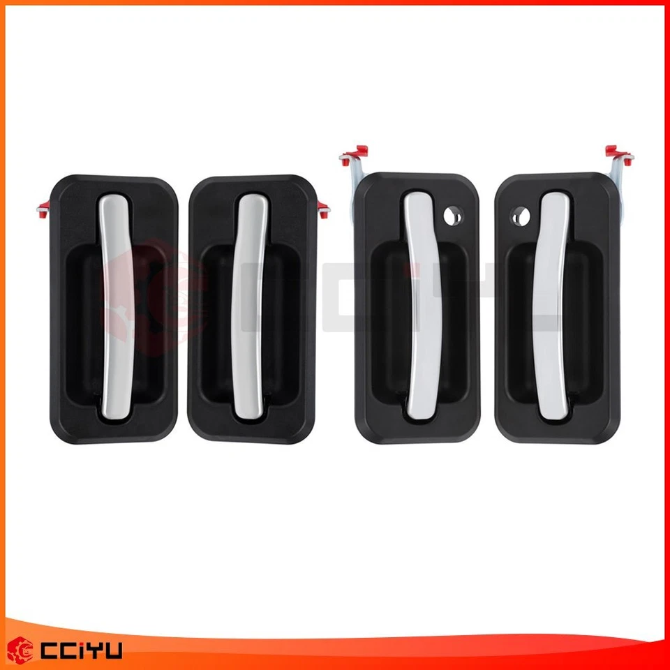 Conjunto de 4 maçanetas externas externas dianteiras traseiras LH RH para 2003-2009 Hummer H2 - Imagem 1 de 1