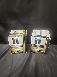 2 Pc Lot Of Mobil 1 Automobile Oil Filters Damaged Boxes M1-104A & M1-101A - Picture 1 of 4