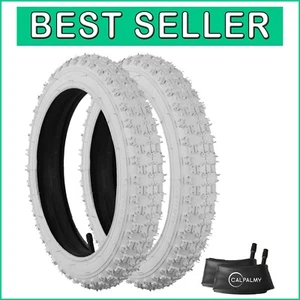 Thick 20" Heavy-Duty Rubber Tires & Tubes for Kids – White, Puncture-Resistant - Bild 1 von 8
