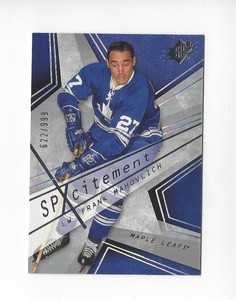 2008-09 SPx SPxcitement #X17 Frank Mahovlich Maple Leafs /999 