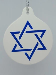 Adorno de cerámica Hanukkah Estrella de David - NUEVO - Imagen 1 de 1