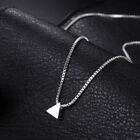 925 Sterling Silver Charms Simple Geometry Triangle Necklaces For Women Jewelry