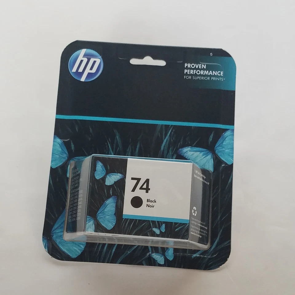 Genuine Hp74 HP 74 Black Ink Cartridge December 2017