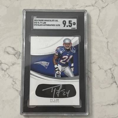 2018 Immaculate TY LAW Eye Black Auto 15/25 SGC 9.5! - Image 1 of 2
