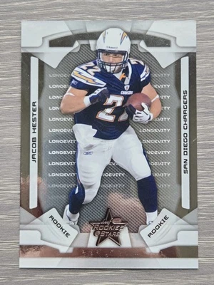 JACOB HESTER /249 SILVER LONGEVITY RC 2008 ROOKIES & STARS CHARGERS - Image 1 of 2