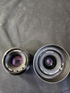 Minolta MD 50MM 1:2 LENS,MD 28mm 1:28 LENS - Picture 1 of 6