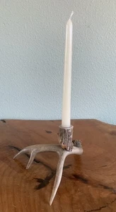 Antler Single Candle Holder Brown Tones - Picture 1 of 7