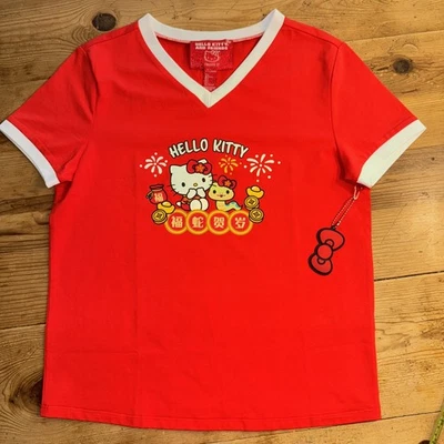 Hello Kitty and friends Sanrio forever 21 Girls junior’s large T Shirt Top NEW - Image 1 of 4