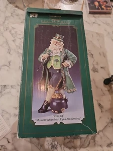 Kurt Adler KSA Collectibles Fabriche Santa "IRISH JIG" Musical Figurine - Picture 1 of 13