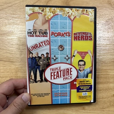 Porky’s & Hot Tub Time Machine & Revenge Of The Nerds (DVD, 2013, 3 Disc) - Image 1 of 4