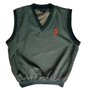 Sunderland Of Scotland Green Vest Men's Large Naples Nat’l Pullover Windbreaker - Picture 1 of 15