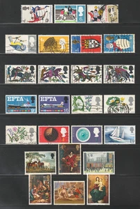 Great Britain, 1966-67 Commemoratives, Used/Unused, 25 Different - Picture 1 of 2
