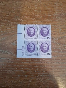 US 18c ELIZABETH BLACKWELL PLATE BLOCK 4 STAMPS SC# 1399 MNH - Picture 1 of 2