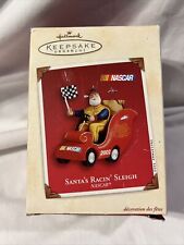2002 Hallmark Keepsakes “Santa’s Racin’ Sleigh” NASCAR Collectible Ornament  B02