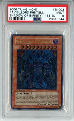 YUGIOH 1ST ED SOI-EN003 RAVIEL LORD OF PHANTASMS ULTIMATE PSA 9 MINT #28619944 - Image 1 of 2
