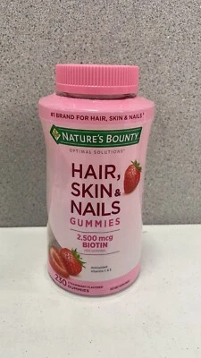 Nature's Bounty Hair, Skin & Nails Vitamins With Biotin - 230 Strawberry Gummies - Image 1 of 3
