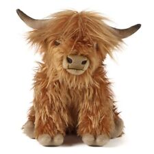 LIVING NATURE LARGE HIGHLAND COW WITH SOUND - AN341 SOFT CUDDLY STUFFED PLUSH