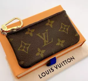 Louis Vuitton Monogram brown coin/key pouch - 100% authentic - Picture 1 of 9