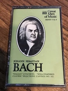 Great Men Of Music -Johann Sebastian Bach - Single Cassette - Sides 5 & 6 Sealed - Picture 1 of 2