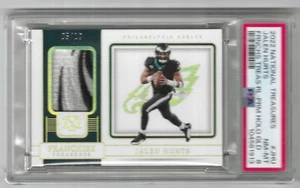 2022 Panini National Treasures Jalen Hurts Holo Gold Patch /10 SSP - Foto 1 di 2