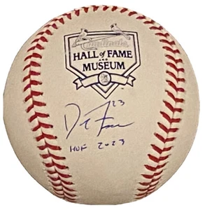 David Freese signierter St. Louis Cardinals HOF Museum Baseball mit HOF 2023 BAS SELTEN - Bild 1 von 3