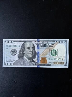 $100 Bill (One Hundred Dollar Bill) – Lightly Circulated- 2017A Series - Image 1 of 4