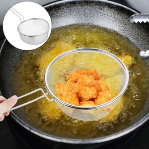 Ergonomic Handle Stainless Steel Mesh Strainer 18cm For Cooking - Picture 1 of 12
