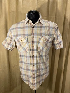 Mens Pendleton Hiker Shirt Multicolor Plaids Size M Short Sleeve Cot/Poly - Picture 1 of 5