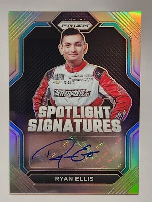 2023 Prizm NASCAR Racing Spotlight Signatures #SS-REL Ryan Ellis Silver Auto - Image 1 of 2