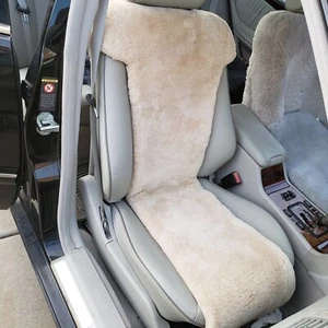 Sheepskin Seat Cover (vest)-High Quality- Beige color only-One Piece - Picture 1 of 5