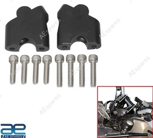 Handle Bar Riser Angled Mount Clamp For Royal Enfield Himalayan / Scram 411 GEc - Picture 1 of 9
