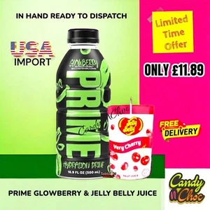 Prime Hydration Glowberry KSI & Logan Paul US-IMPORT SELTEN IN HAND VERSANDFERTIG